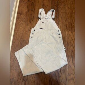 Vintage 90s Cream Corduroy Overalls – Quizz Jeans – Size 3